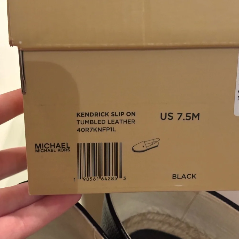 ✨NIB✨ Michael Kors Black and Tan Kendrick Slip On Ballet Flat - Picture 10 of 10